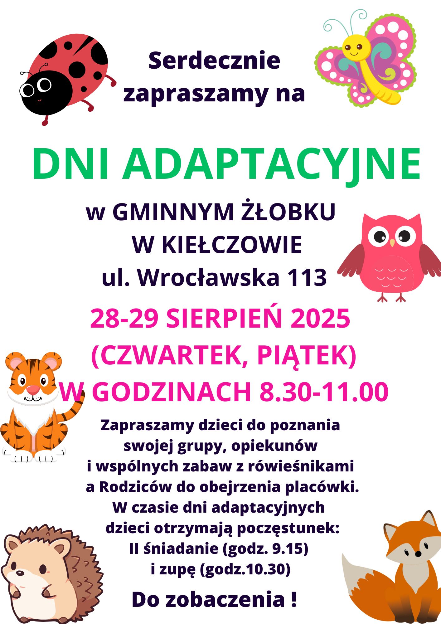 Dni adaptacyjne w Naszym Żłobku
